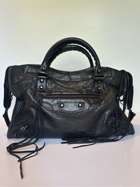 BALENCIAGA Vintage 2011 Black City Bag